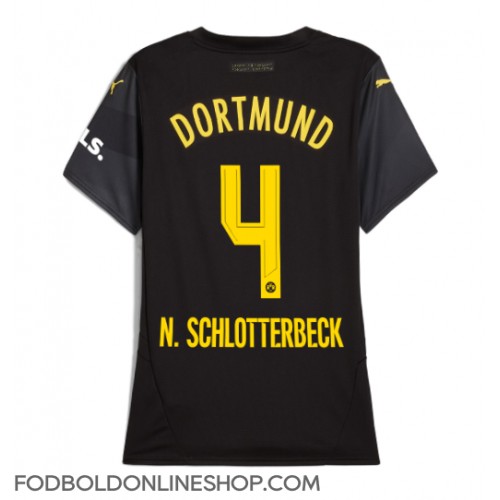 Borussia Dortmund Nico Schlotterbeck #4 Udebanetrøje Dame 2024-25 Kortærmet